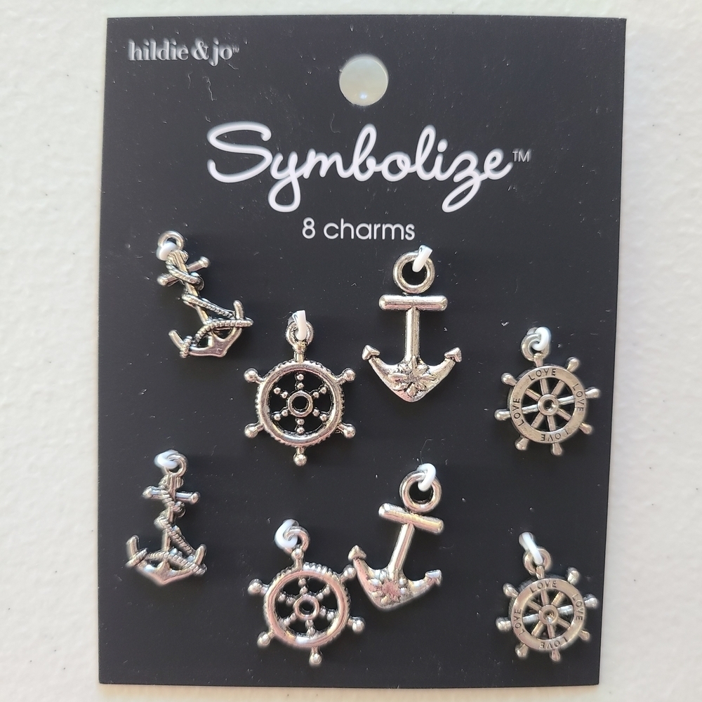 Hildie & Jo Symbolize Mixed Charm Sets - Silver Tone & Beads Lot Of 7 - Picture 7 of 7